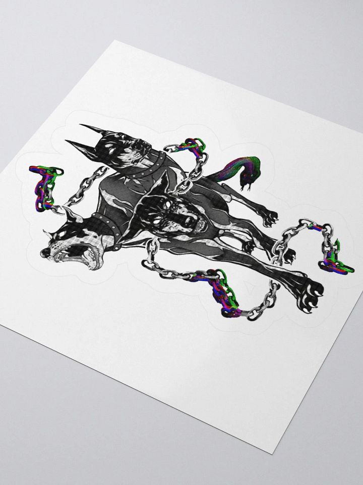 "Three Headed Guardian" Kiss-Cut Sticker product image (6)