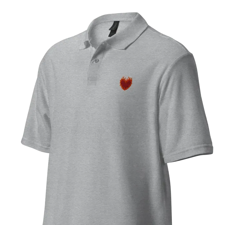 SnugglesCat Flaming Heart Logo | Embroidered Polo product image (1)