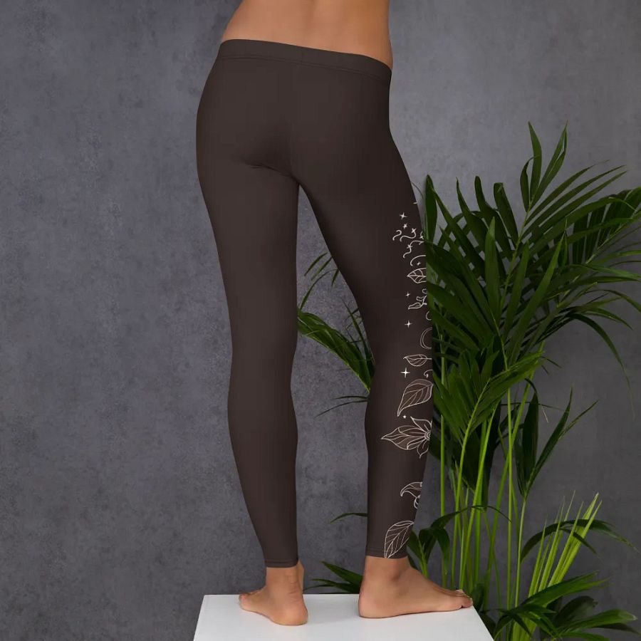 Night Sky Vines Yoga Leggings product image (9)