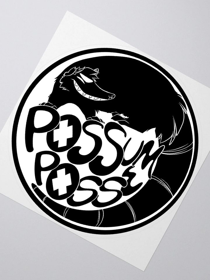 Possum Posse Stcker BLK product image (6)