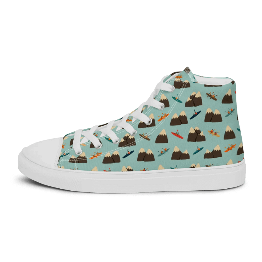 Paddling Peaks - Mens High Top Canvas Shoes product image (9)