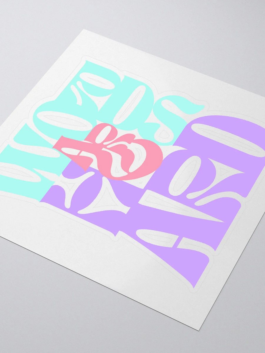 Words Are Hard Sticker Color product image (3)