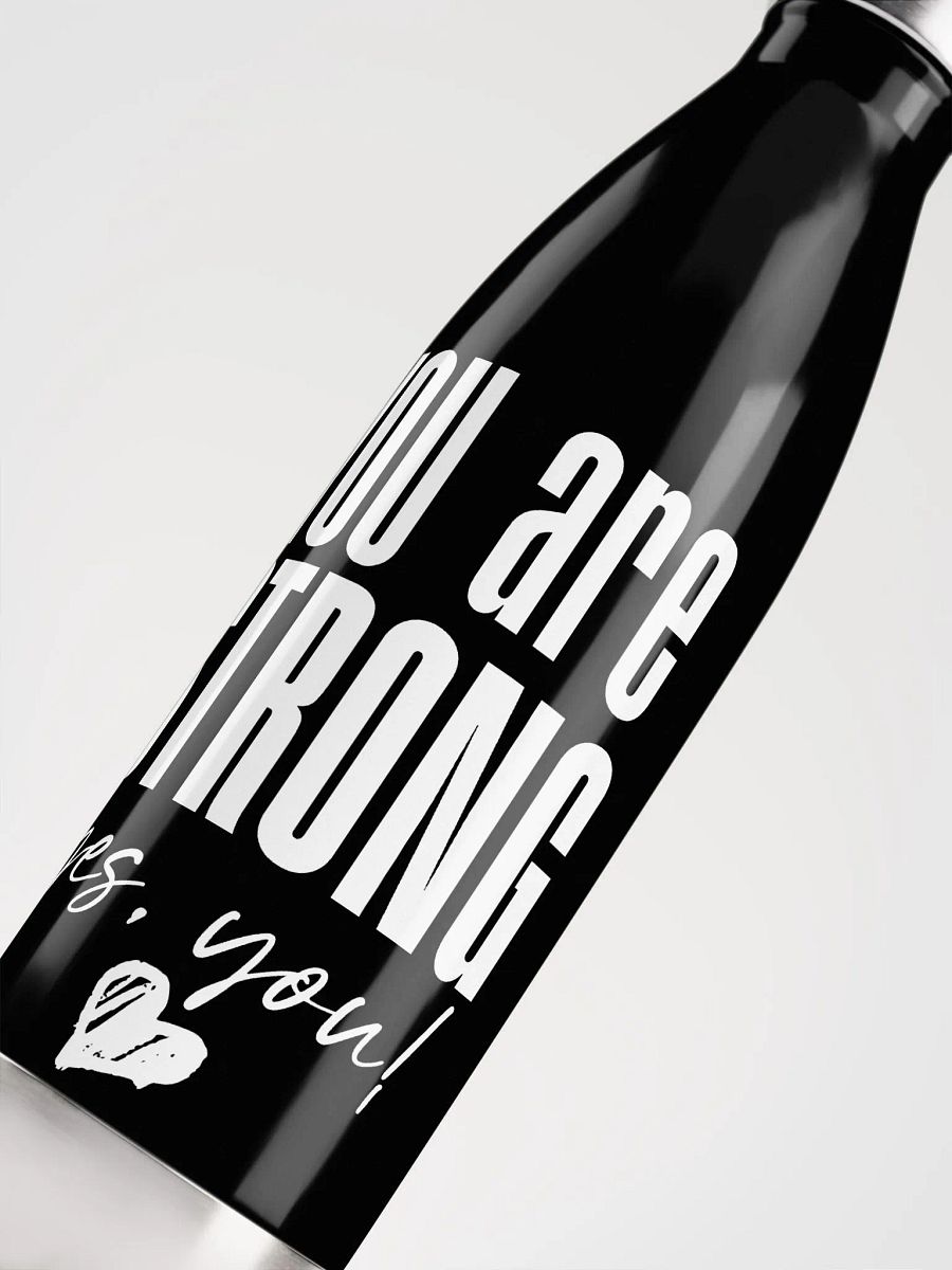 You are Strong Stainless Steel Bottle - black product image (5)