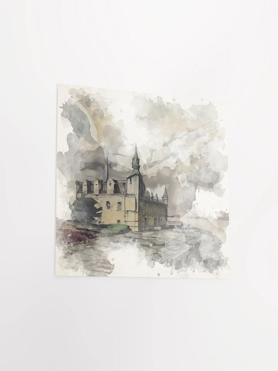 Kronborg castle - Watercolor painting - Square product image (8)