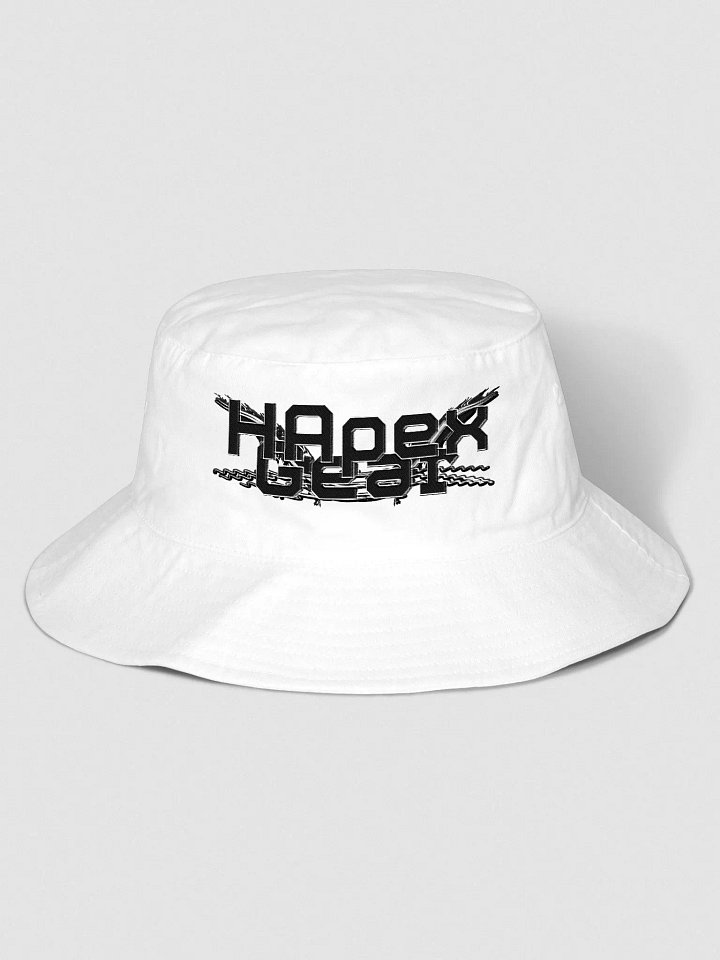 Bucket Hat - Embroidered - Black HApex Gear White Logo product image (16)