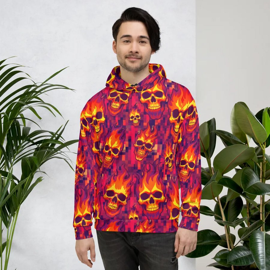 Neon Pixel Inferno Skulls (Primal) product image (4)