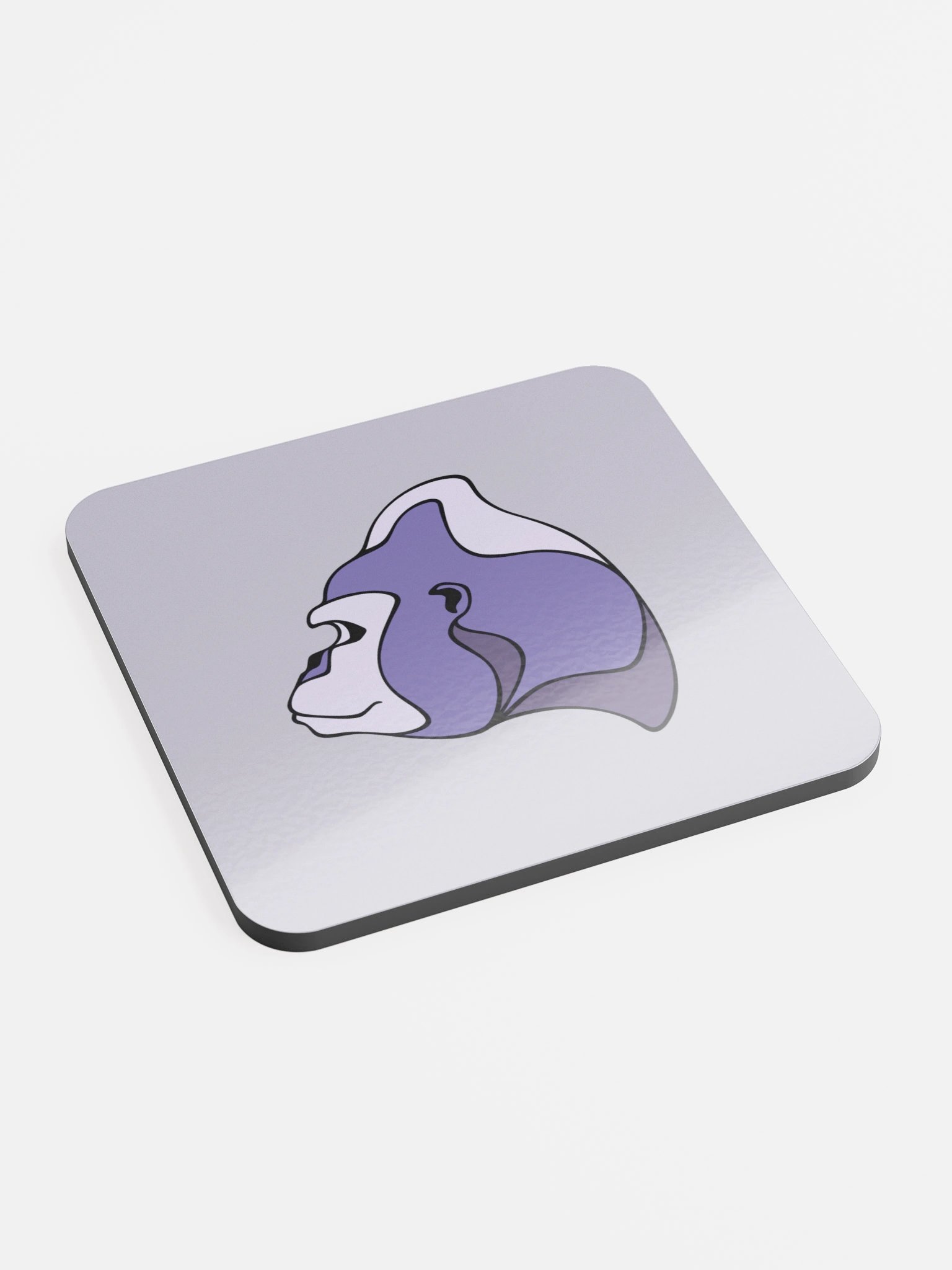 Majestic Gorilla - Glossed Cork Coaster product image (2)