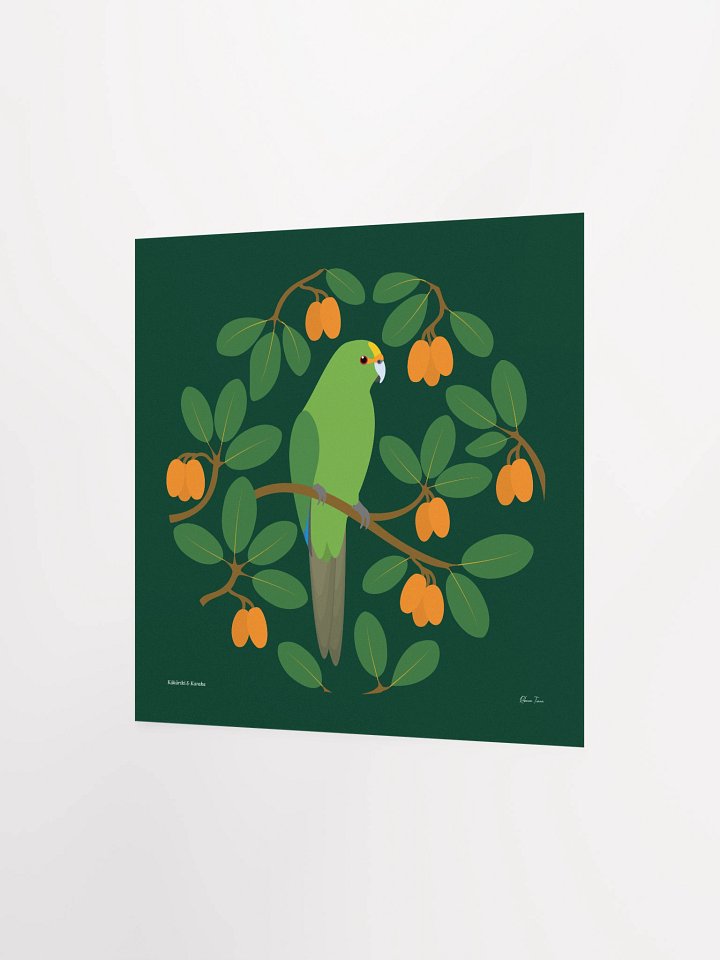 Kākāriki in Karaka Unframed Wall Art product image (6)