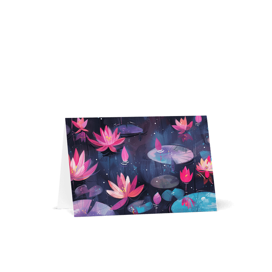 Lotus Serenade Greeting Card product image (1)