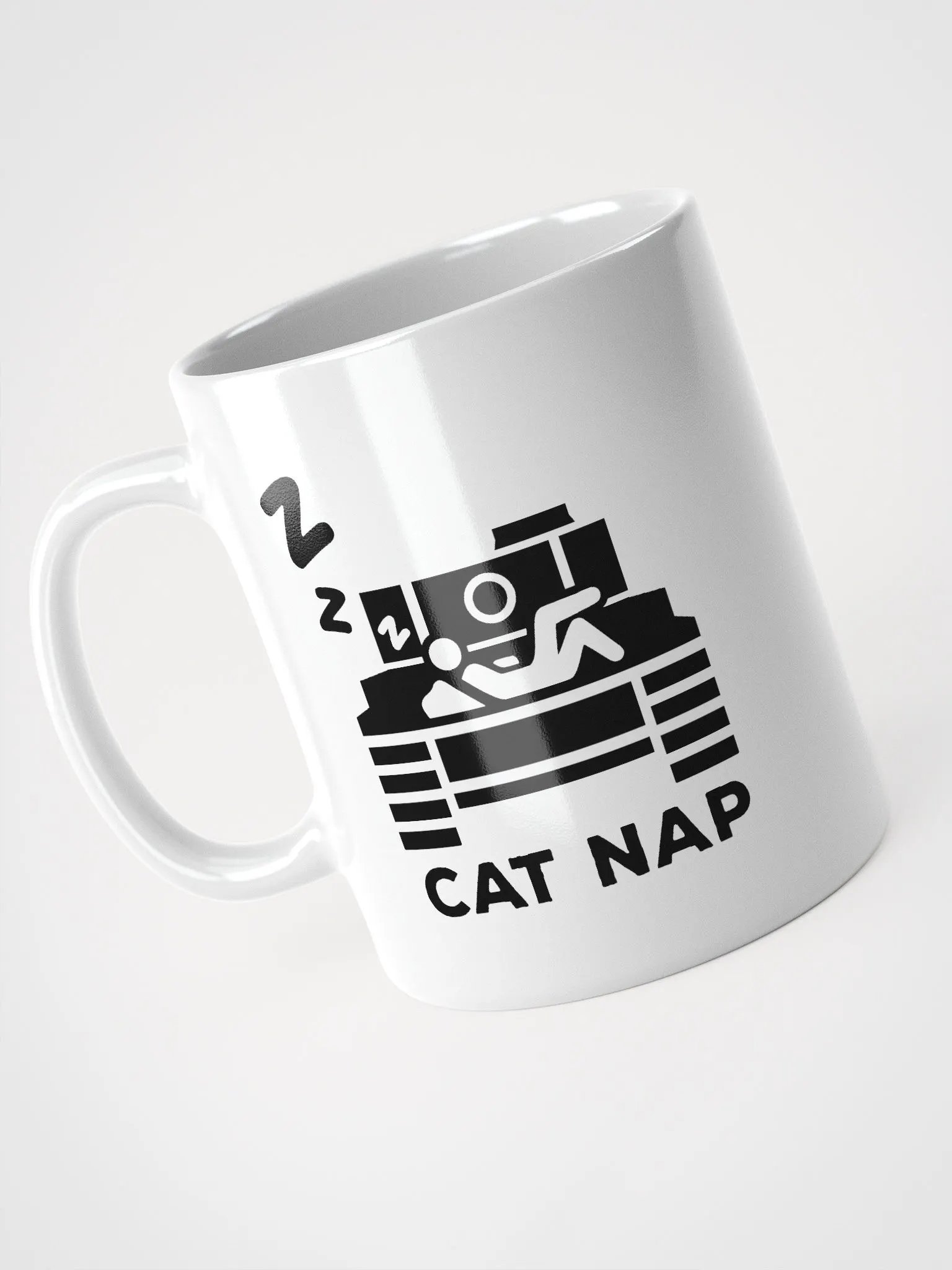 Cat Nap - White Ceramic Mug product image (3)