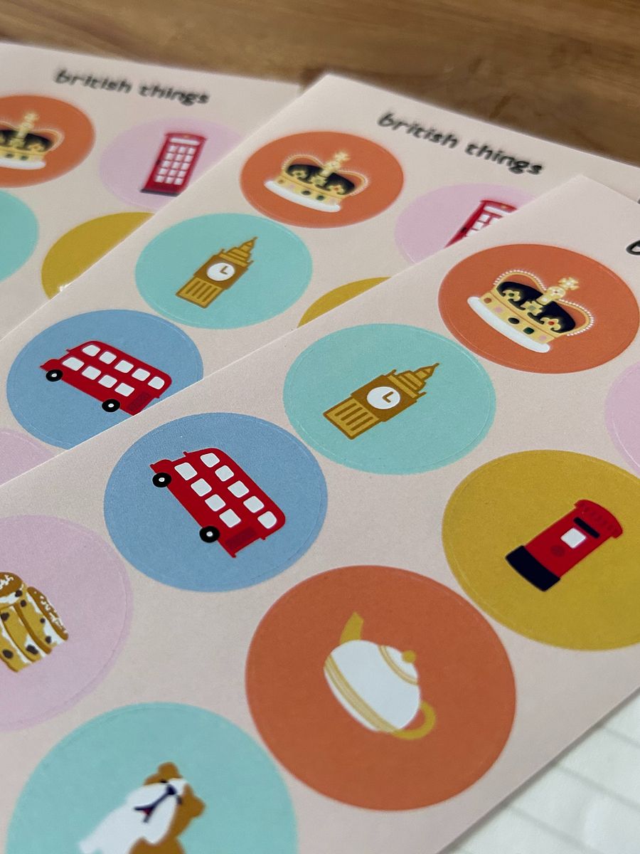 Sticker Sheet - British Things product image (5)