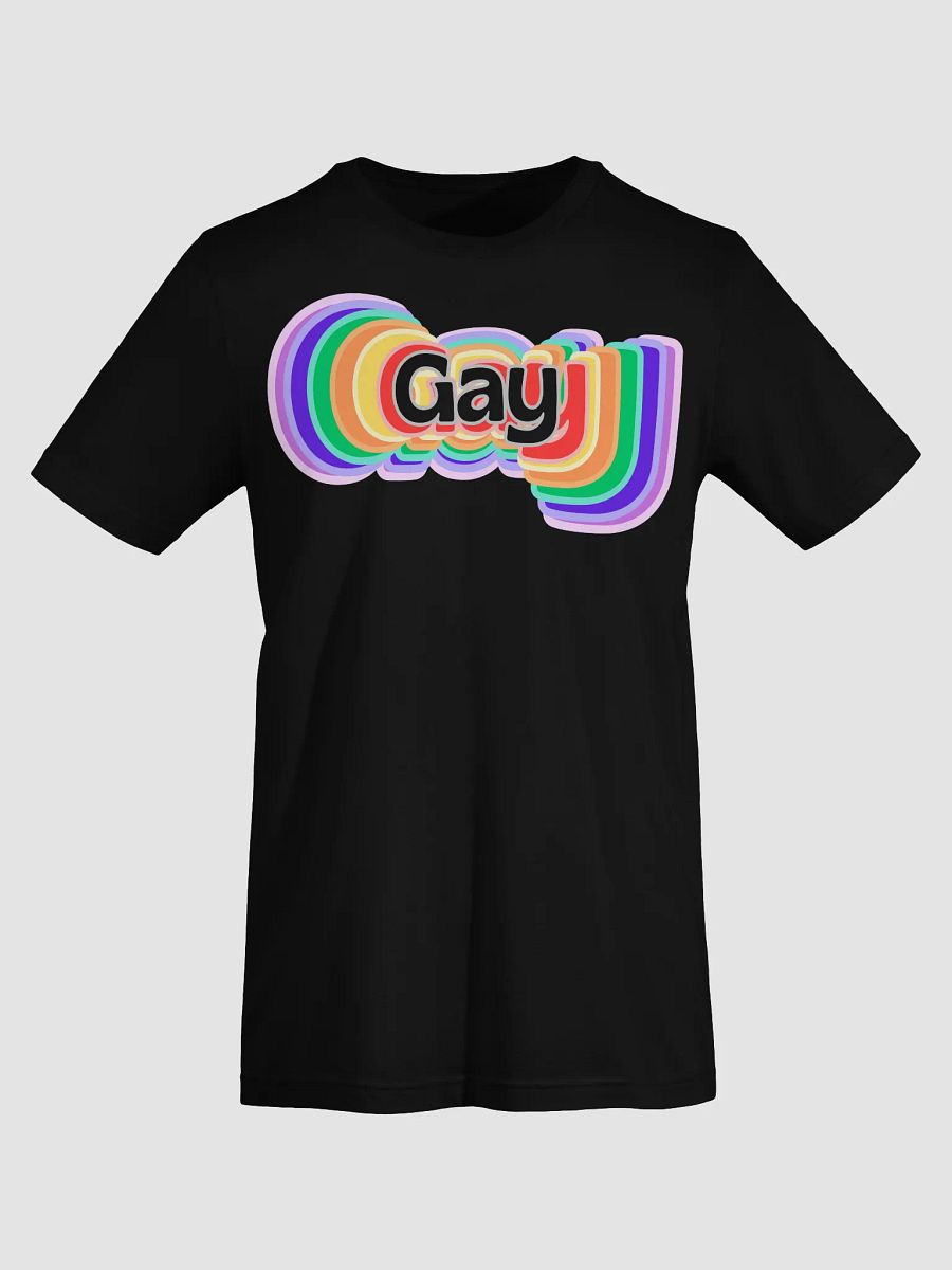 LGBTQIA2S+ 2025, Gay in Rainbow, Black Tee product image (7)