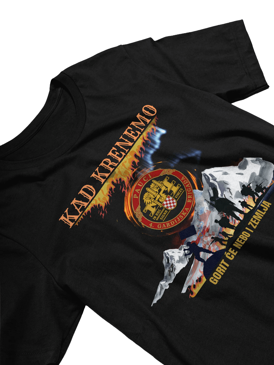 Pauci ,Oluja slogan Kad krenemo Gorit će nebo i zemlja T-Shirt product image (14)