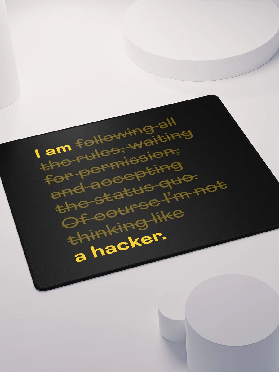 Hacker mindset mousepad product image (7)