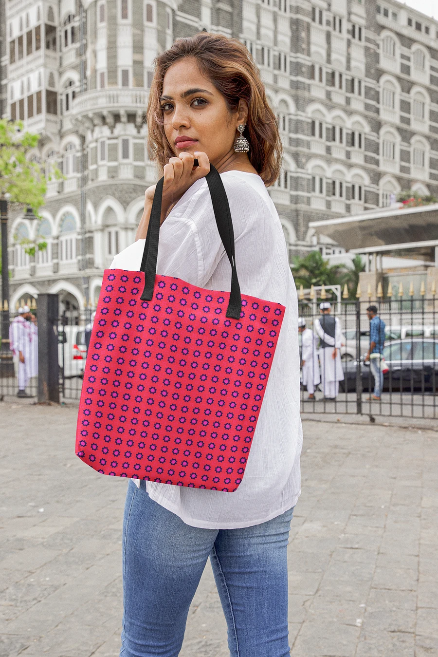 Abstract Red Tote Bag product image (1)
