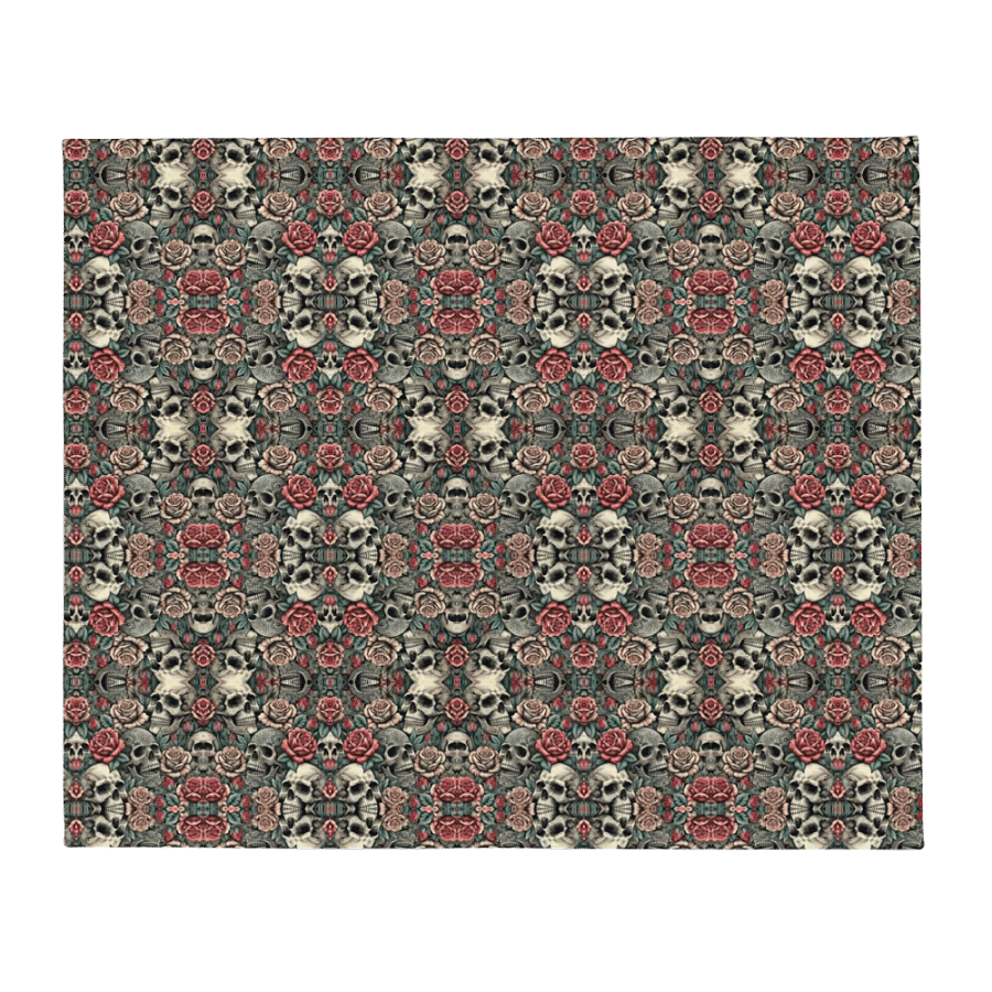 Rho-9 Macabre Bloom throw blanket product image (2)