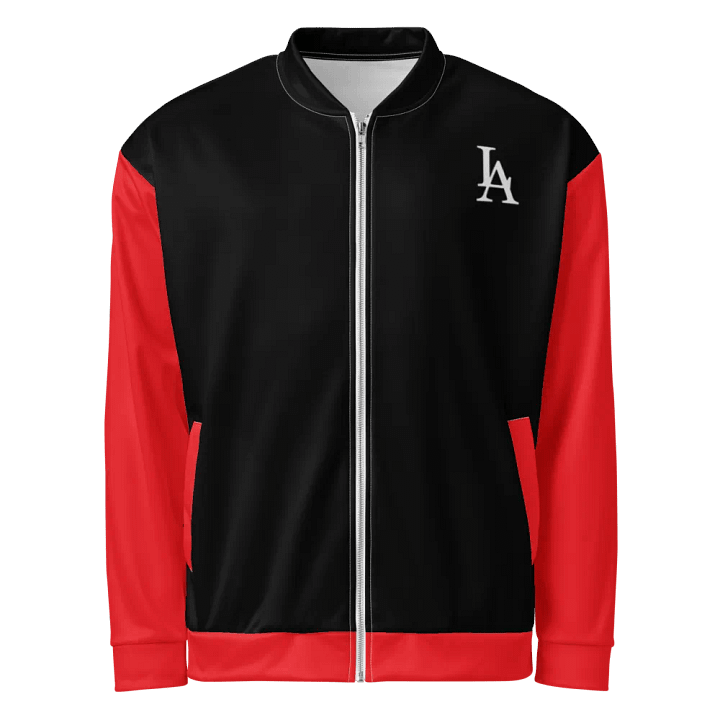 "LA" Red/Black Bomber Jacket product image (1)