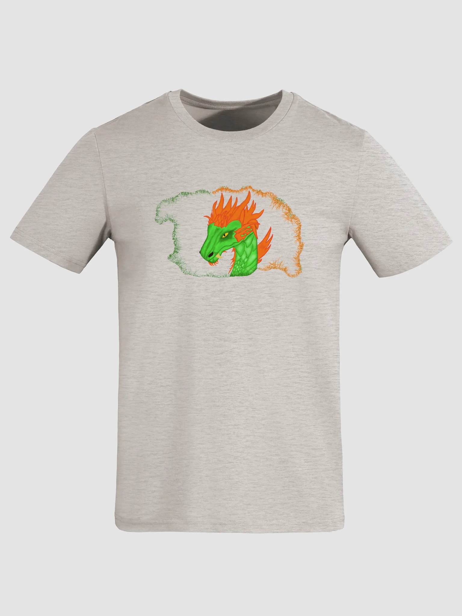 Fierce Dragon Head Organic Cotton T-Shirt product image (1)