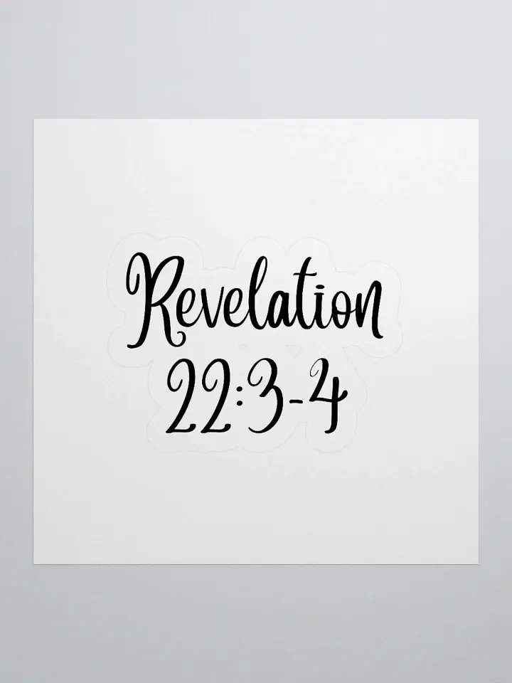 Revelation 22:3-4 product image (2)