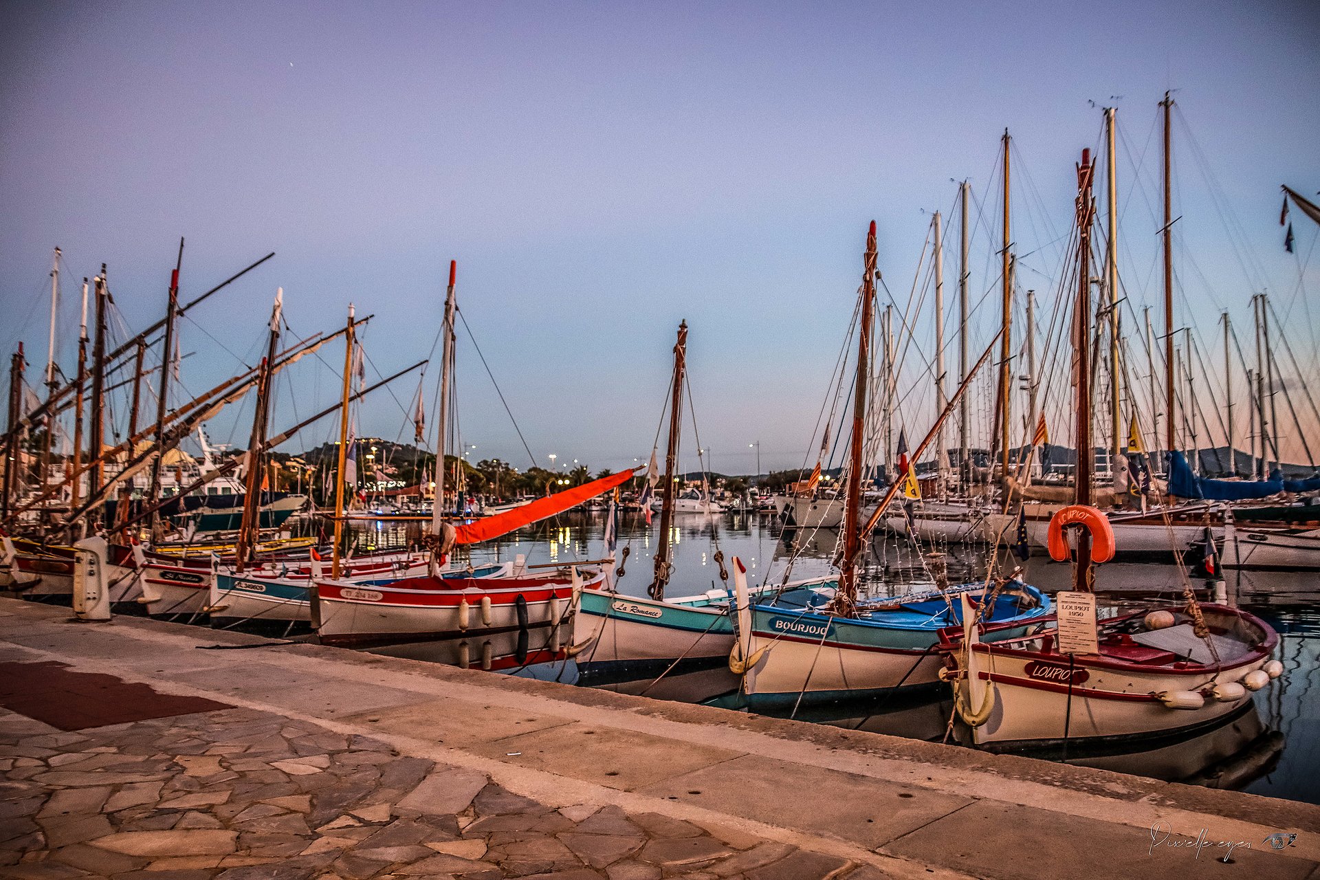 Fine Art Photography - Pointu Boats at Sunset, Sanary-sur-Mer, Provence product image (1)