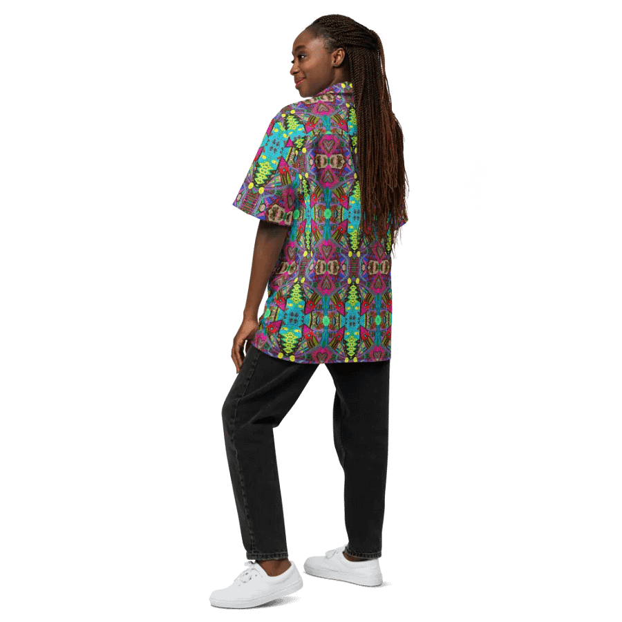 Abstract Doodle Art Tower Moment Unisex Hawaiian Shirt product image (12)