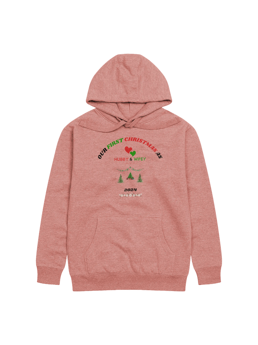 Christmas Celebration As Couple "Our First Christmas As Hubby & Wifey" Eco Love Hoodie product image (1)