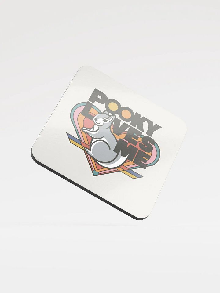 Coaster or micro art piece: Pooky loves me stylized product image (1)