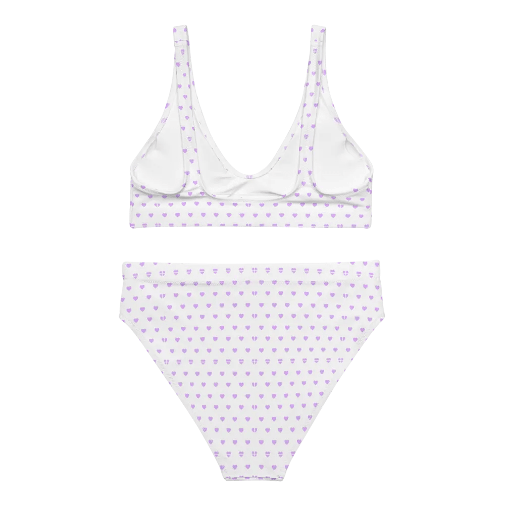 Pastel Heart Seamless Pattern High Waisted Bikini - V11 product image (2)