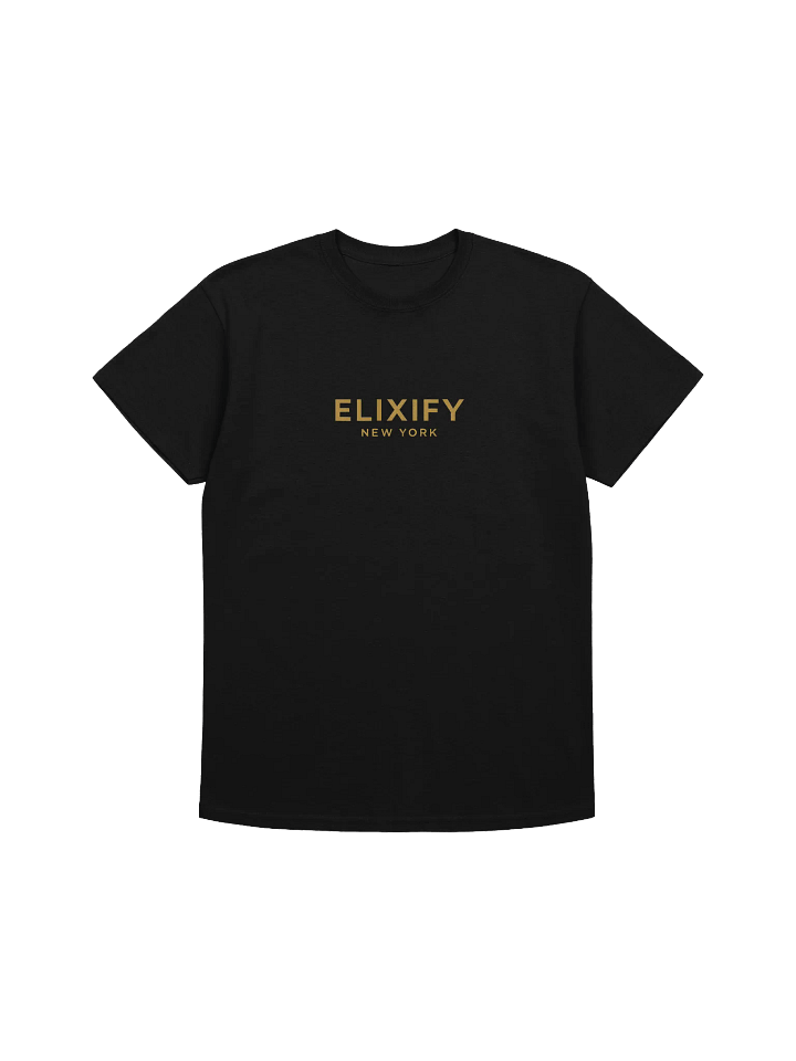 Premium Unisex BLACK Heavy Cotton Tee - Personalized Text & Logo Design product image (2)