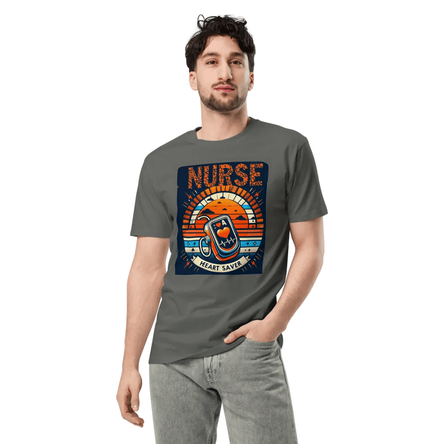 Heart Saver Nurse Sunset T-shirt product image (4)