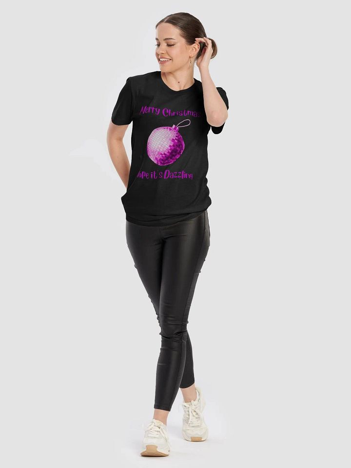 Dazzling Mirrorball Bauble Christmas T-Shirt - Pink product image (2)