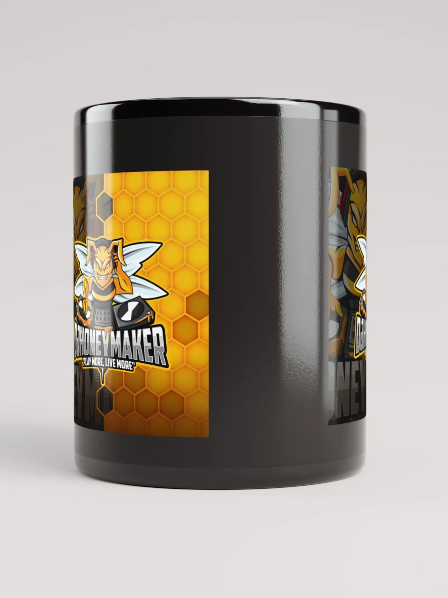 Logo With Texture Black Glossy Mug product image (10)