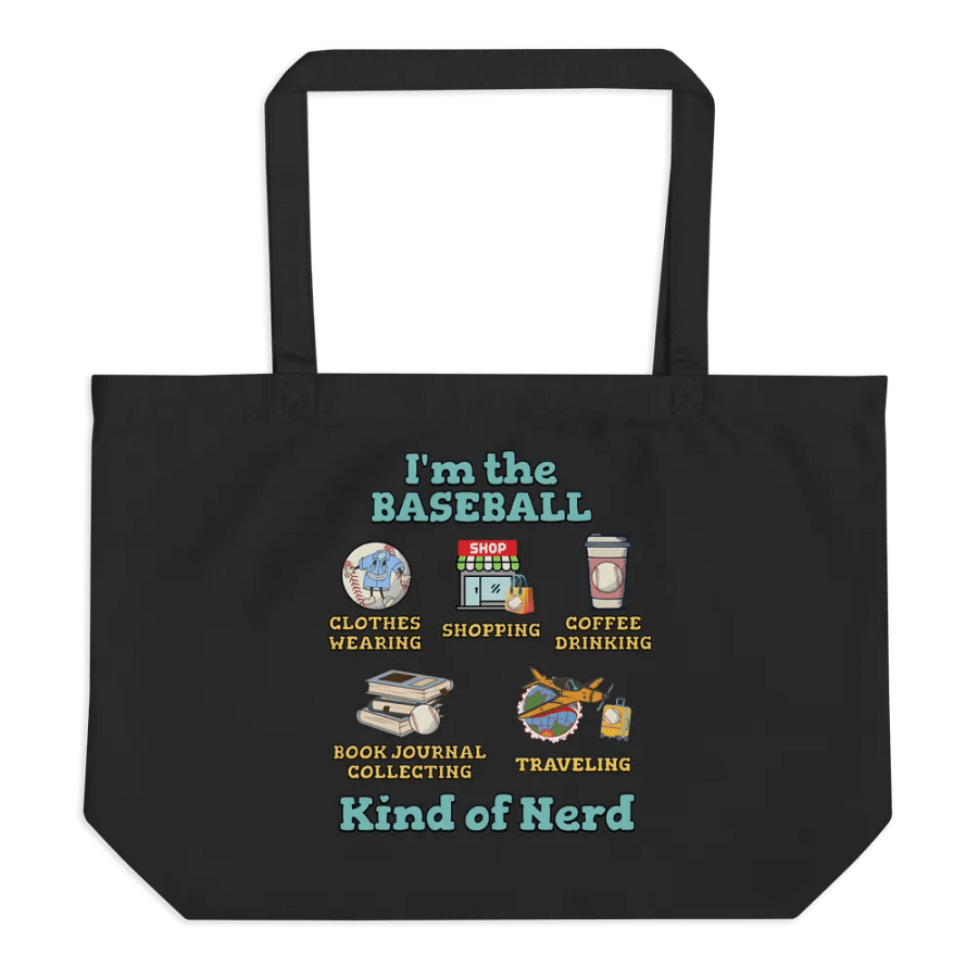 Im The Baseball Kind Of Nerd Playful Tote Bag product image (1)