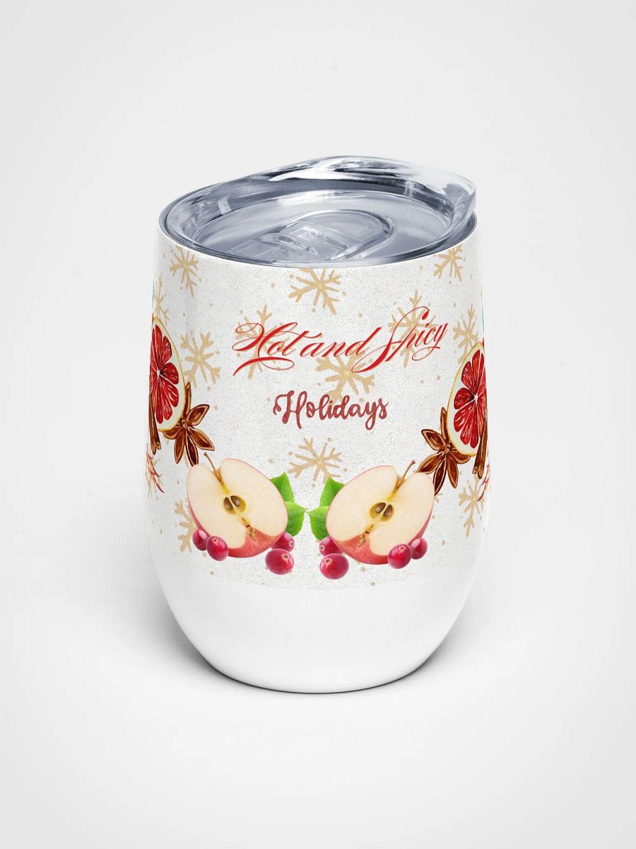Spicy Holiday Wine Tumbler gift for moms dads friends colleagues product image (1)