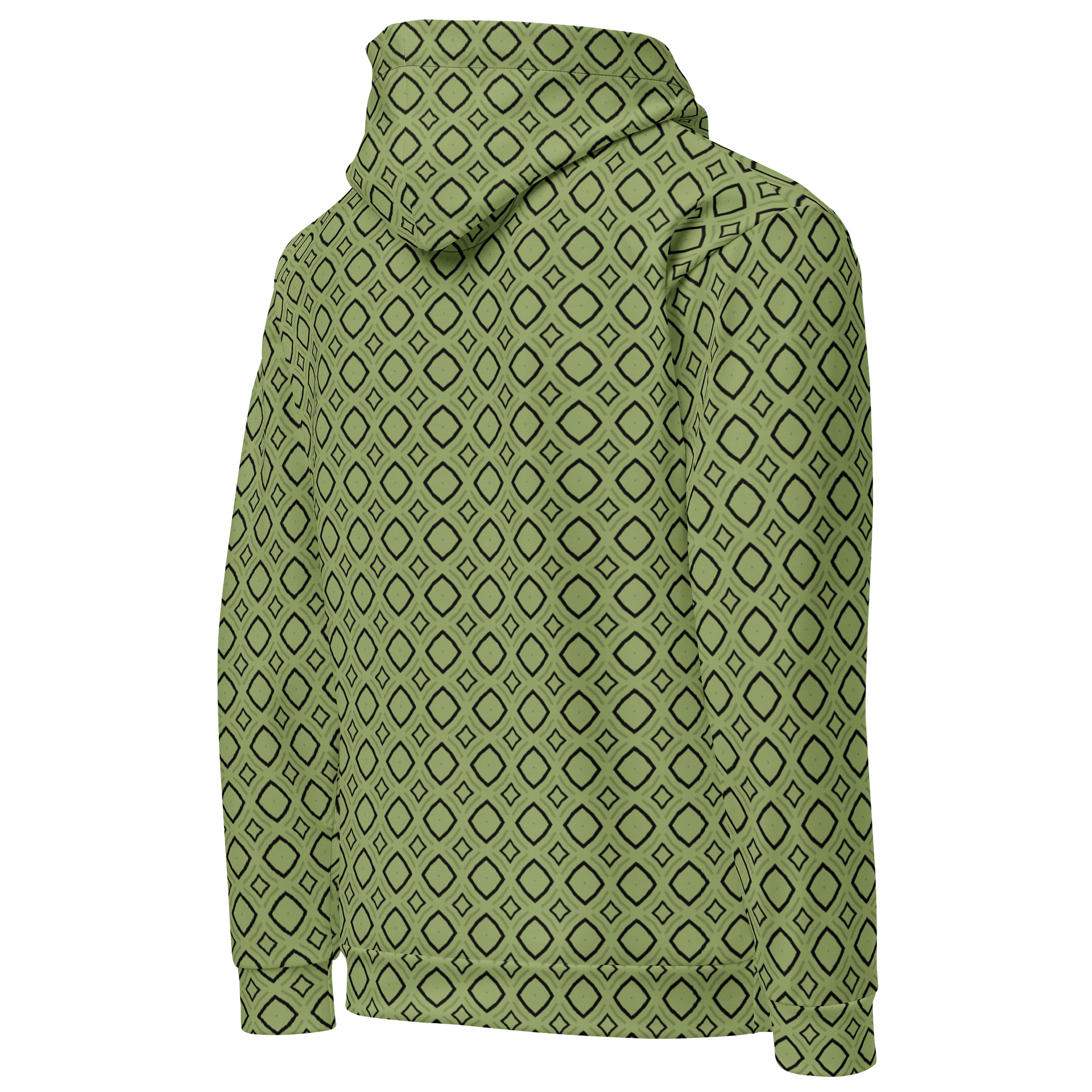 Bumble Delight Geometric Allover Print Hoodie for Men and Women product image (5)