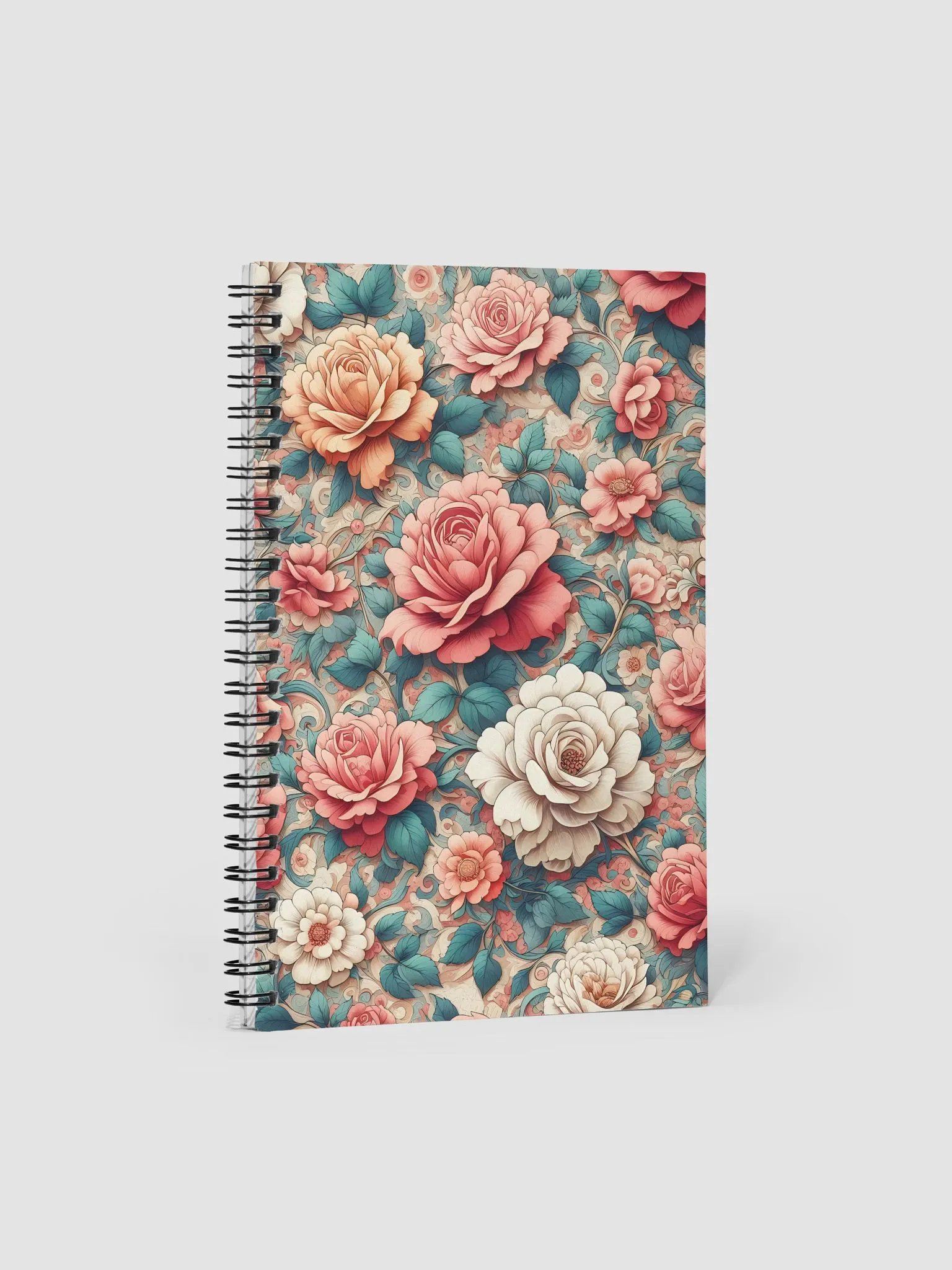 Royal Floral Spiral Notebook product image (1)