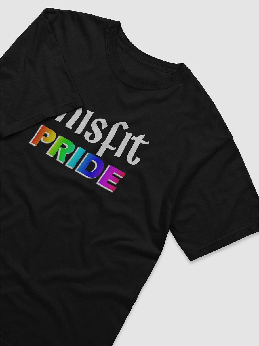 Rainbow Pride White Text T-Shirt product image (3)