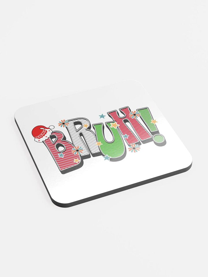 Bruh! Christmas Festive Santa Hat Coaster product image (2)