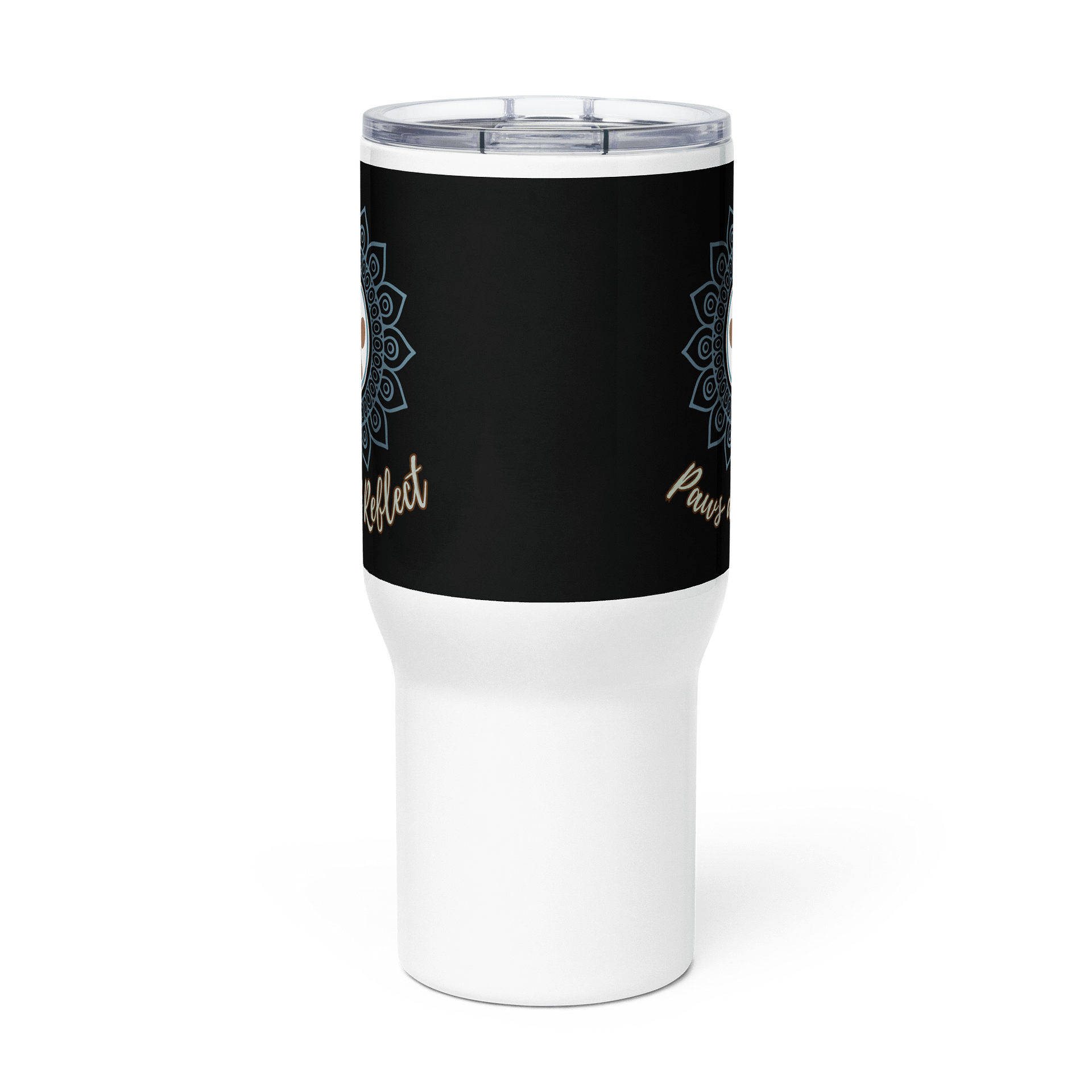 Paws and Reflect Mandala Paw Print Zen Journey Travel Mug product image (3)