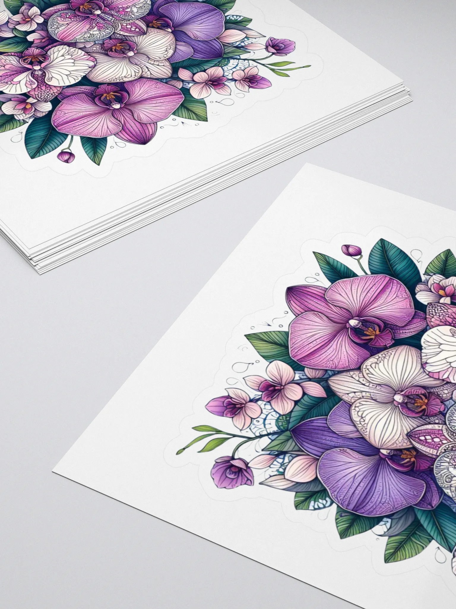 Orchid Oasis Kiss Cut Stickers product image (4)