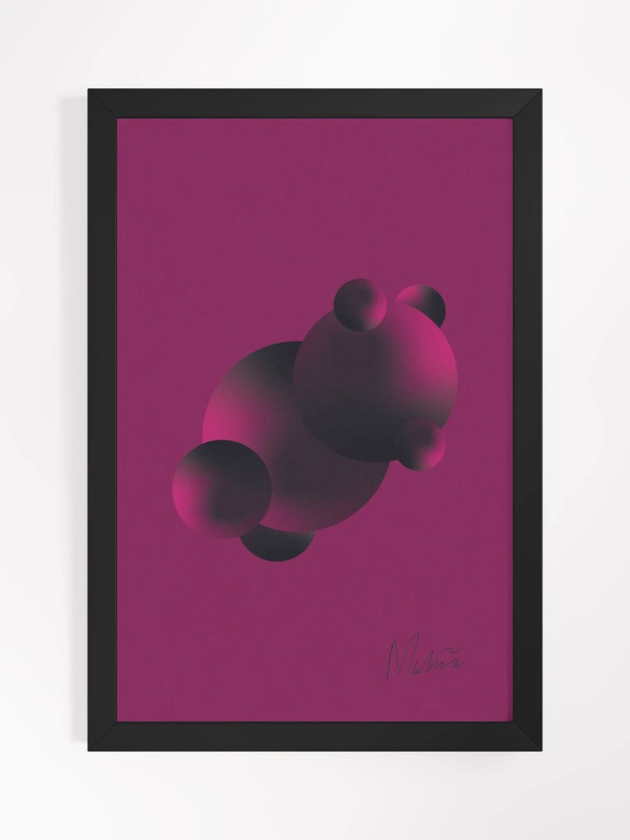 Purple Bear Framed Matte Poster product image (1)