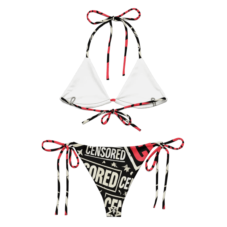 Rebel Censorship All-Over Print Bikini product image (7)