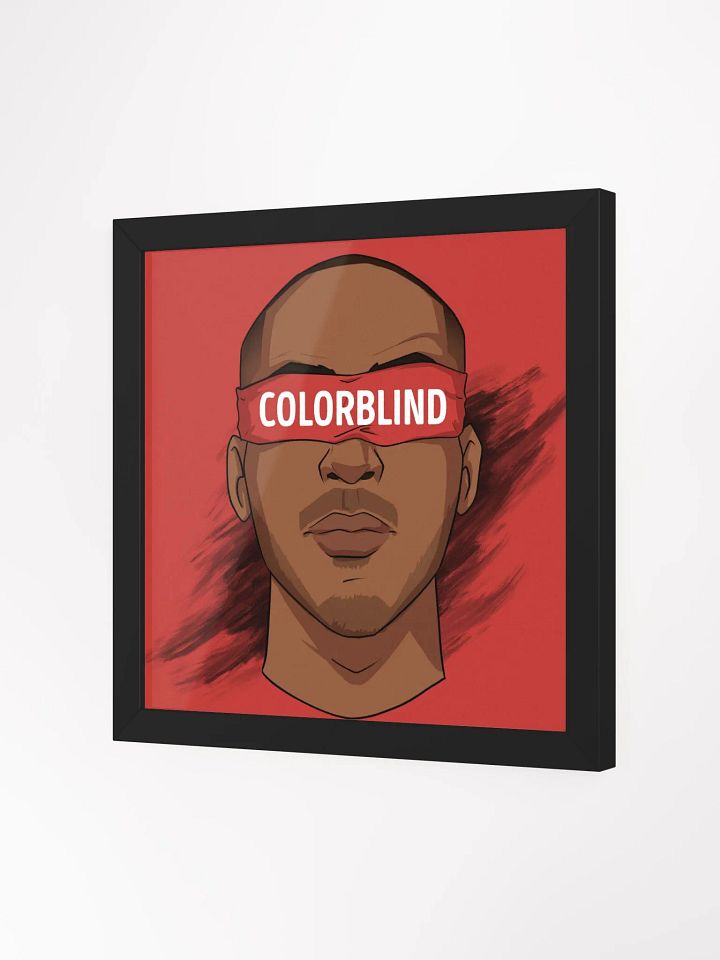 COLORBLIND Square Poster Framed product image (2)