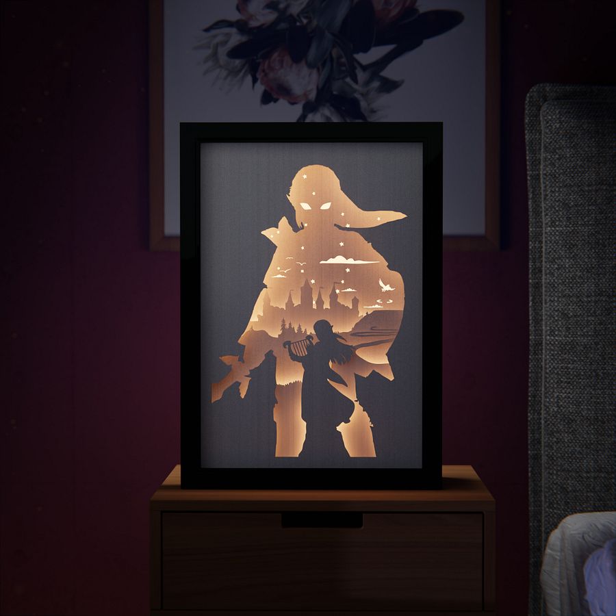 Zelda Lightbox template 2 in 1 - PDF PNG SVG DXF + Video Tutorial product image (4)