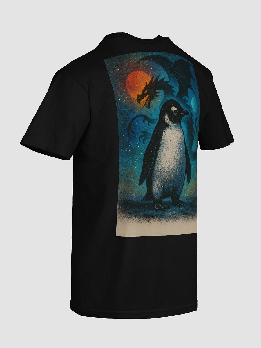 Cosmic Penguin vs. Dragon T-Shirt product image (8)