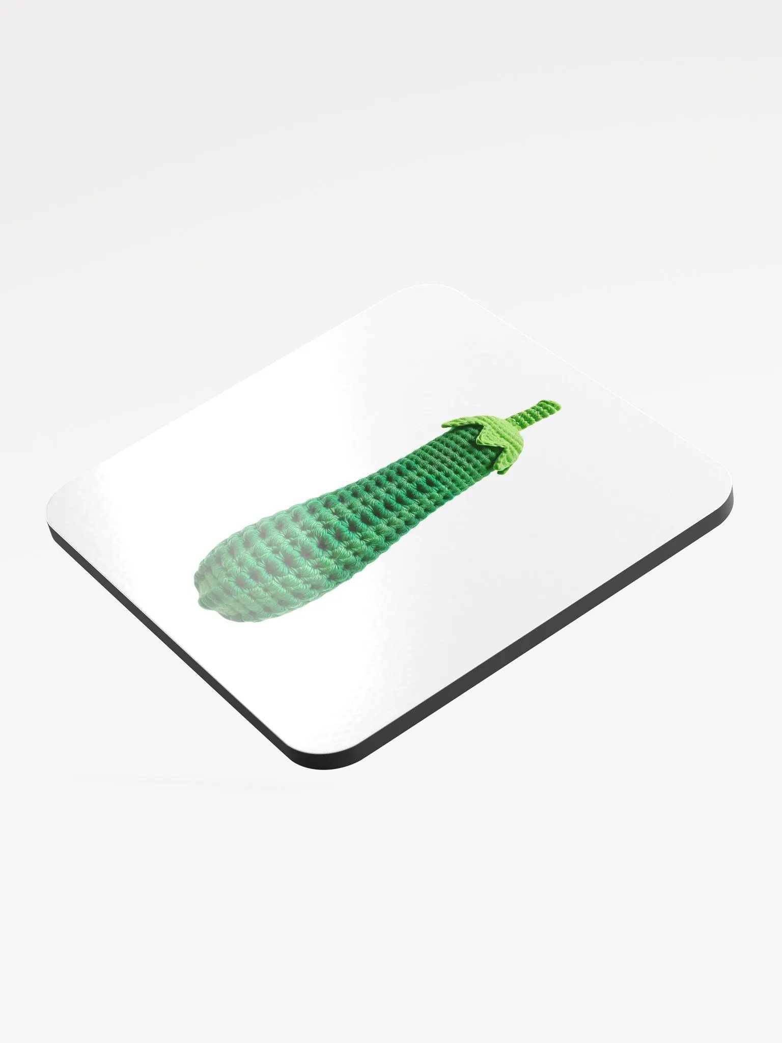 CozyAvocado Glossed Cork Coaster Zuchini #1 product image (3)