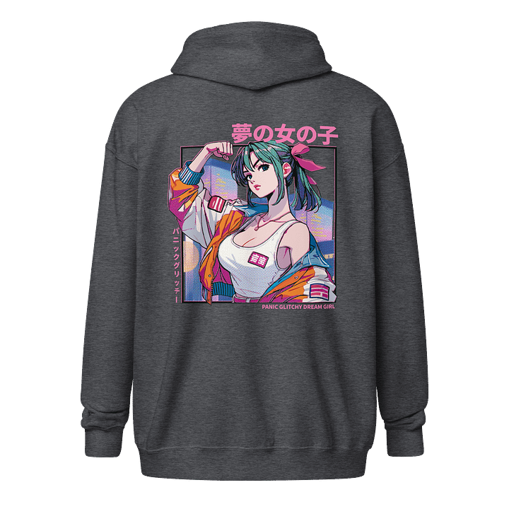 Panic Glitchy Dream Girl Citypop Zip Hoodie product image (9)