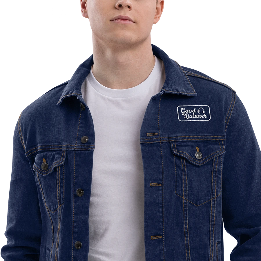 Good Listener Embroidered Jean Jacket product image (21)