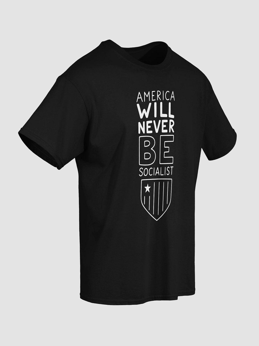 America Won't Be Socialist Tee (A) - White Ink product image (5)