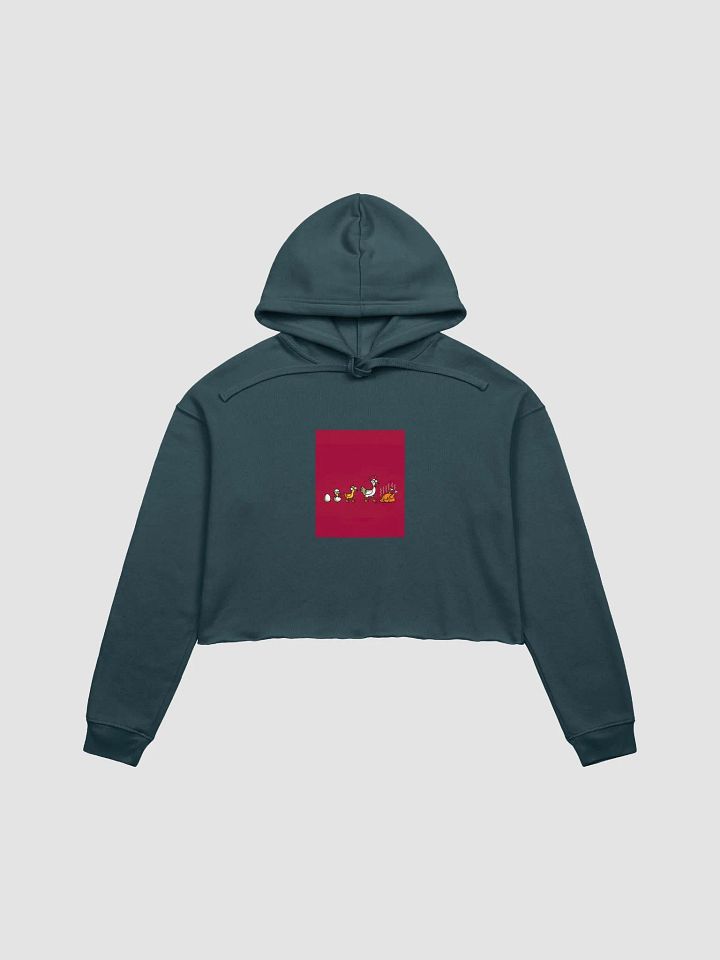 Evolutionary Chicken Timeline Crop Hoodie product image (5)